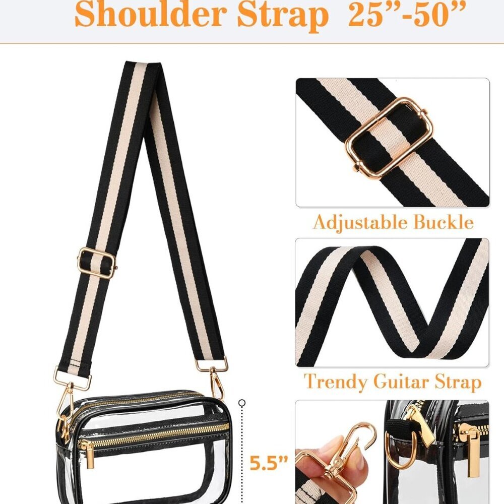 Versatile Clear Stadium Bag - Adjustable Strap fo… - image 3